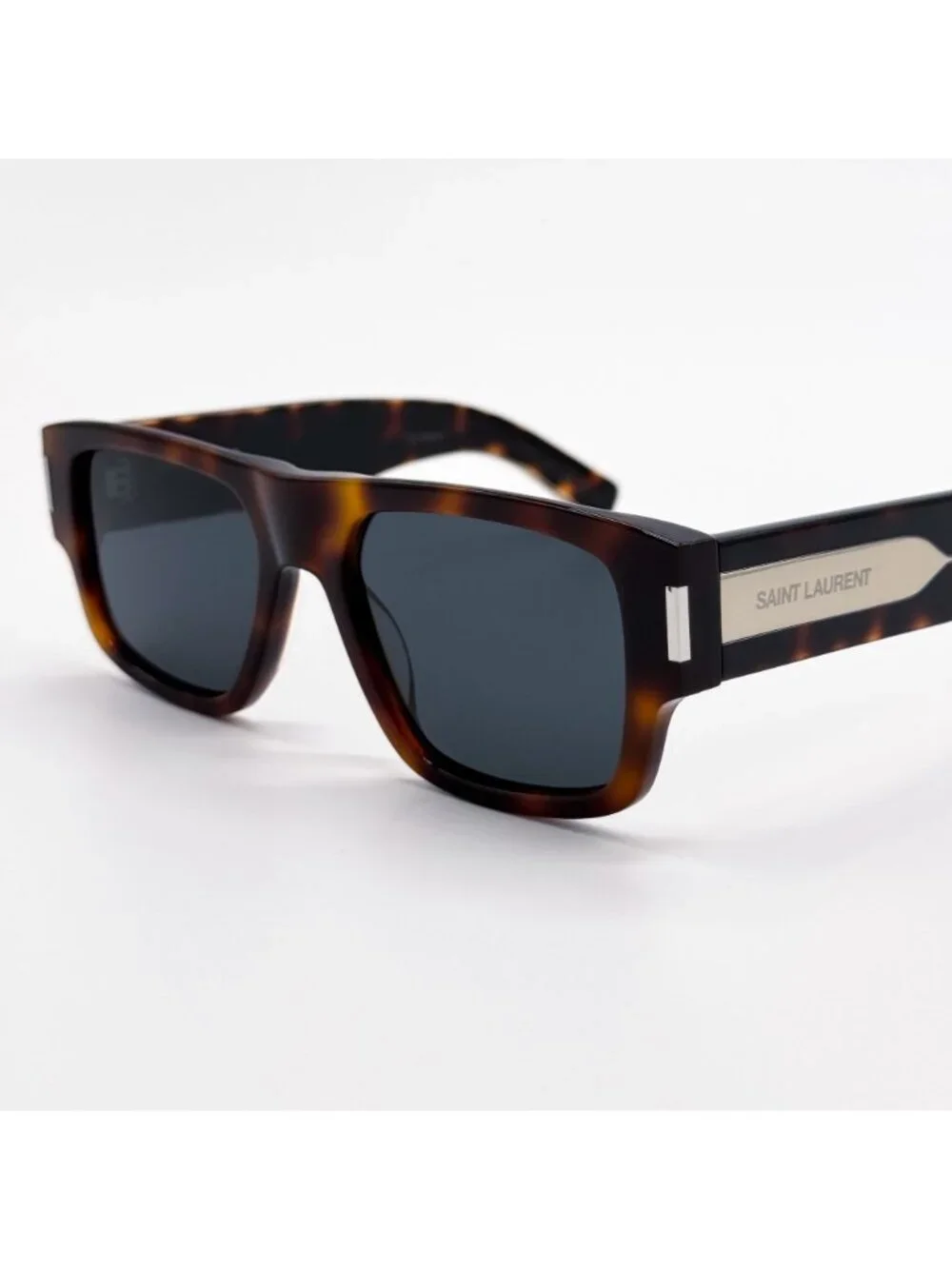 New Saint Laurent Havana Gray Unisex Sunglasses SL659 002